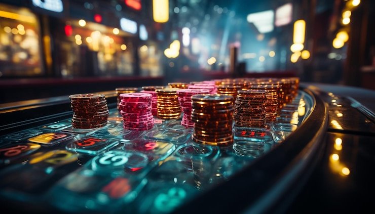 Pengguna mengecek poin reward dari ponsel